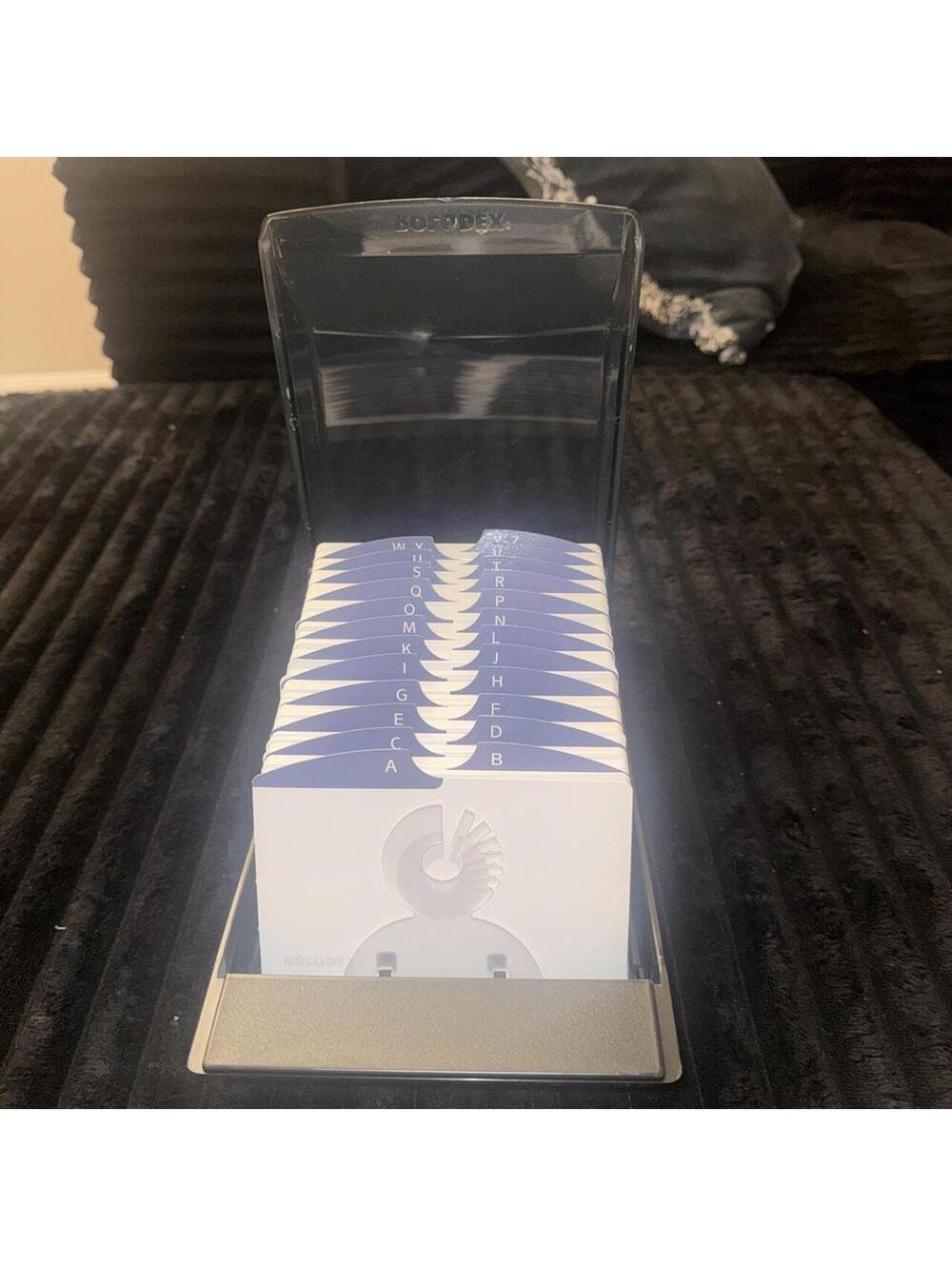 Rolodex Card File Organizer with Alphabetical Index